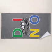 DINO - Beach Towel Strandlaken (Voorkant)