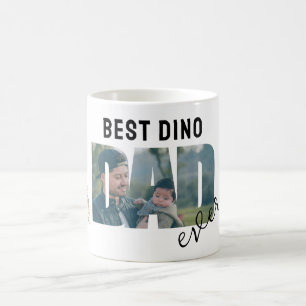 Dino Beste Papa Ooit Gepersonaliseerde Foto Koffiemok