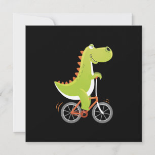 Dino Bike Biker Bicycle fietsen fietsen Gift Kaart