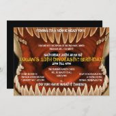 Dino Bite - Monstro Dinosaur Party - Uitnodigingen (Voorkant / Achterkant)