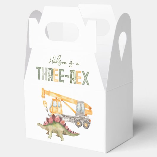 Dino Bouw Partij Favor Box Bedankdoosjes (Geopend)