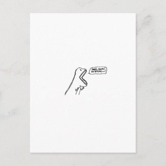 dino briefkaart (Voorkant)