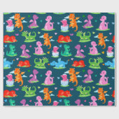 Dino cadeaupapier (Vlak)