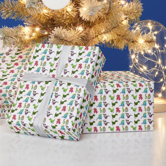 Dino Cadeaupapier (Feestdagen)