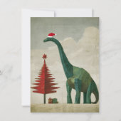Dino Christmas Cards for Boys Feestdagenkaart (Voorkant)