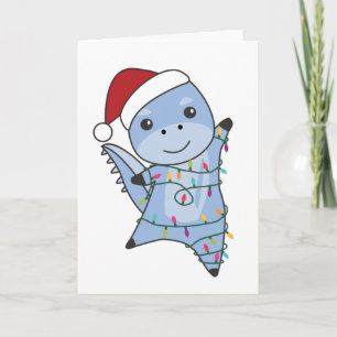 Dino Christmas Dinos Winter Animals Kaart