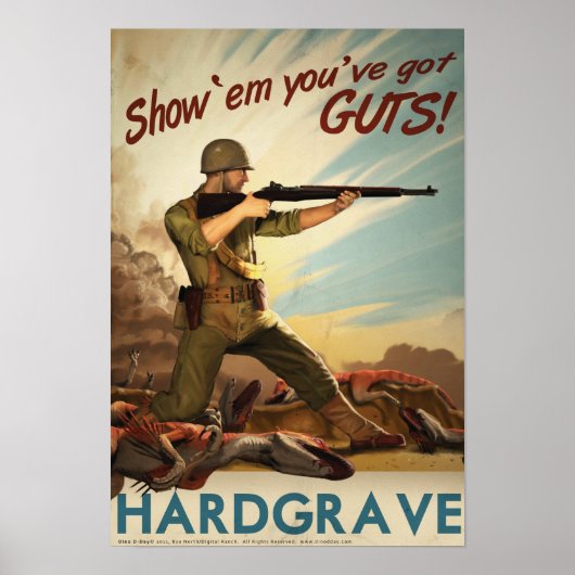 Dino D-Day: Hardgrave Poster (Voorkant)