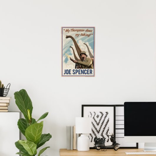 Dino D-Day Joe Spencer Poster (Thuiskantoor)
