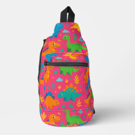 Dino Dash Print Cut Naaizak Sling Bag