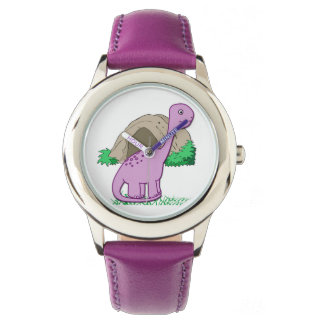 Dino de Dinosaur Leuk Kind horloge
