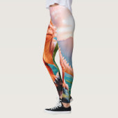 Dino Delight : Jolie Dinosaure Leggings Imprimés" (Gauche)