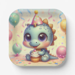 Dino Delight Papier Borden Papieren Bordje