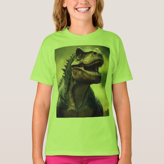 Dino Design Girls' Basic T-shirt (Voorkant)