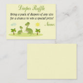Dino Diaper Raffle Tickets (Voorkant / Achterkant)