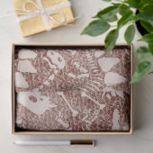 Dino Dig Dino botten bruin Tissuepapier (Geschenk)