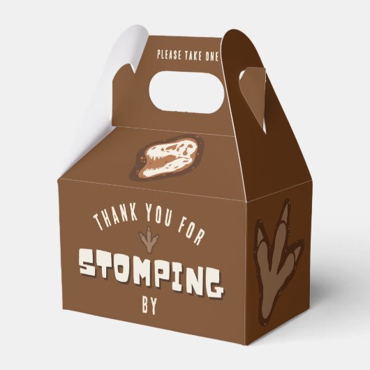 Dino Dig Dinosaur Excavation Ballotins d'anniversa (Arrière)