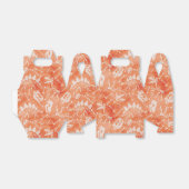 Dino Dig oranje Favor Box Bedankdoosjes (Uitgevouwen)