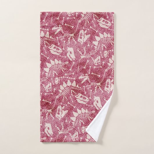 Dino Dig roze keukenset Bad Handdoek (Handdoek)
