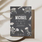 Dino Dig Theme Verjaardag Kaart