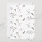 Dino Dig Verjaardag Kaart (Achterkant)