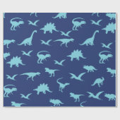 Dino Dinosaurier Cadeaupapier (Vlak)