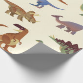Dino Dinosaurier Cadeaupapier (Hoek)