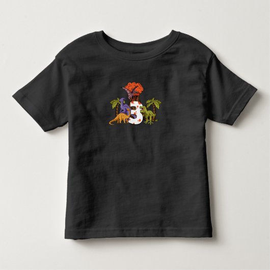 Dino Dinosaurs, 3-jarig meisje Kinder Shirts (Voorkant)