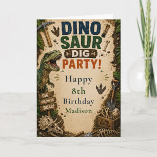 Dino Dolf Verjaardag Kaart