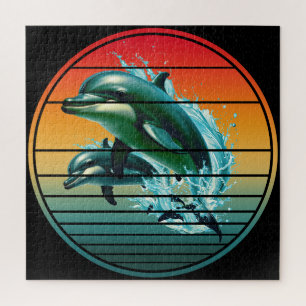 Dino Dolphijn Oceaan Zeewezen Dolfijnen Legpuzzel