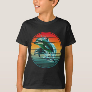 Dino Dolphijn Oceaan Zeewezen Dolfijnen T-shirt