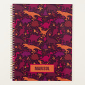 Dino Doodle Silhouettes Kinder Dinosaur Planner (Voorkant)