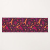 Dino Doodle Silhouettes Kinder Dinosaur Yogamat (Voorkant (horizontaal))