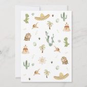 Dino Drie-esta 3e verjaardag uitnodiging (Achterkant)