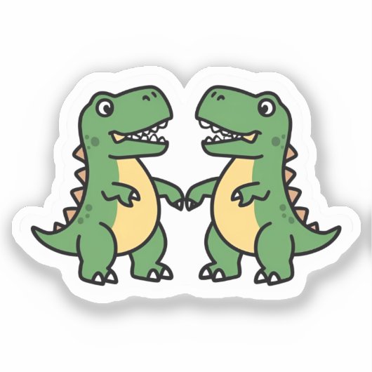 Dino Duo Sticker (Voorkant)