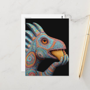 Dino eet Taco Briefkaart