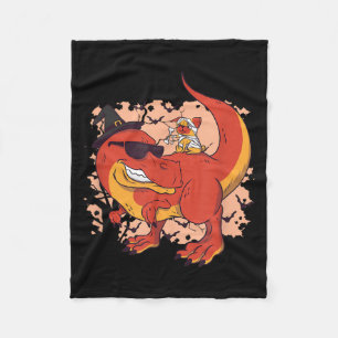 Dino en Hond - Grappig Halloween Fleece Deken