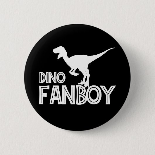 Dino Fanboy - Dinosaur Lover Ronde Button 5,7 Cm (Voorkant)