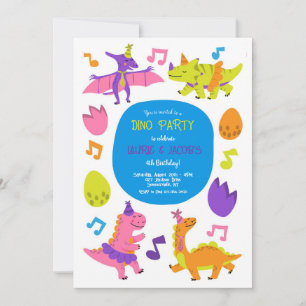 Dino Feestje Kaart