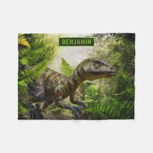 Dino Fleece Deken (Voorkant (Horizontaal))