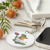 Dino Football Player Sleutelhanger (Voorkant Rechts)