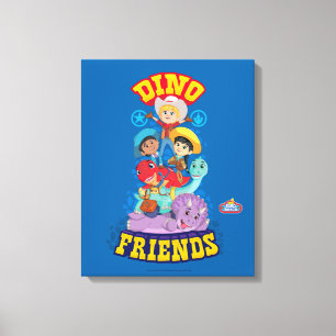 Dino Friends Dino Ranch Canvas Afdruk