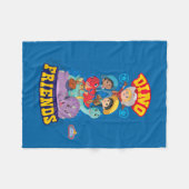 Dino Friends | Dino Ranch Fleece Deken (Voorkant (Horizontaal))