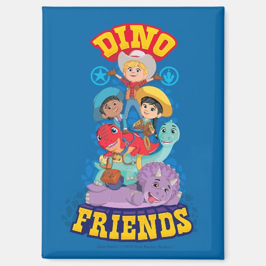 Dino Friends | Dino Ranch Magneet (Voorkant)