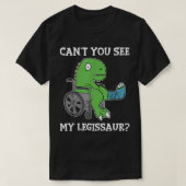 Dino Funny krijgt een goed gebroken been Dinosaur T-shirt (Design voorkant)