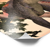Dino Gigantoraptor Foto Afdruk (Hoek)