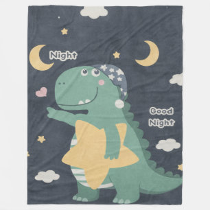Dino Goed Nacht Dekbed Fleece Deken