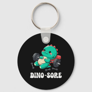 Dino Gym Workout Fitness Gewichten Lifting Schatti Sleutelhanger