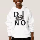 DINO - Hanes blanches ComfortBlend® Sweat - shirt (Devant)