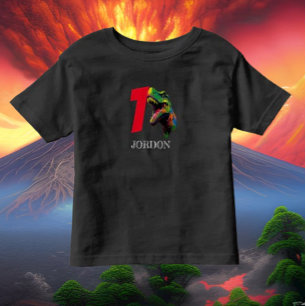 Dino Happy 1e verjaardag Kinder Shirts