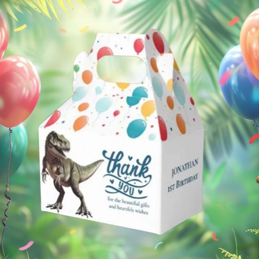 Dino Happy Boy Favor Box Bedankdoosjes